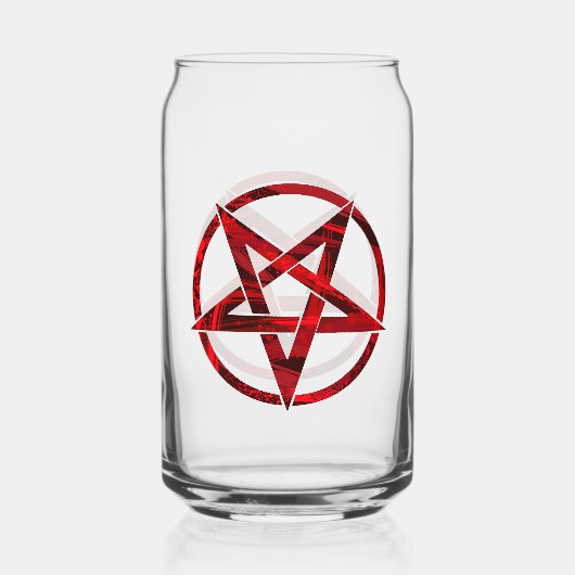Red Devil Pentagram Dosenglas (Rückseite)