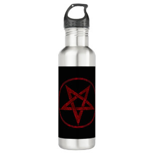 Red Devil Pentagram Edelstahlflasche