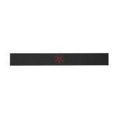 Red Devil Pentagram Einladungsbanderole (Flach)