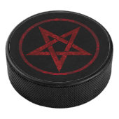 Red Devil Pentagram Eishockey Puck (3/4)