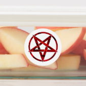 Red Devil Pentagram Etiketten (Befestigt)