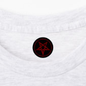 Red Devil Pentagram Etiketten (Befestigt)