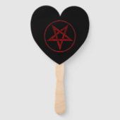Red Devil Pentagram Fächer (Rückseite)