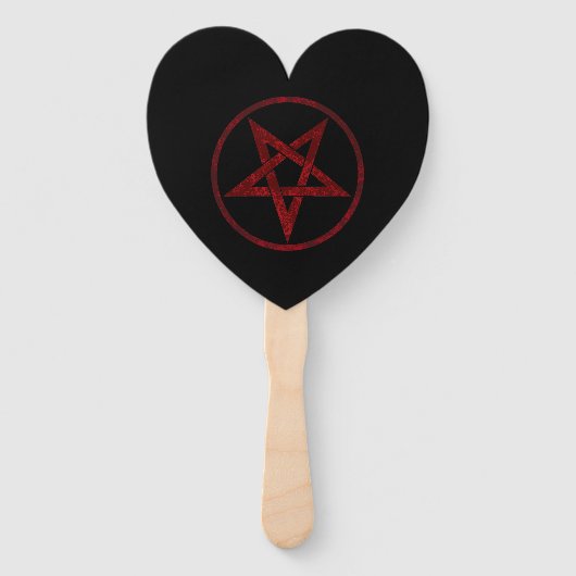 Red Devil Pentagram Fächer (Vorderseite)