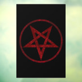 Red Devil Pentagram Fensteraufkleber (Blatt 3)