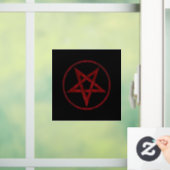 Red Devil Pentagram Fensteraufkleber (Zuhause)