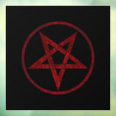 Red Devil Pentagram Fensteraufkleber (Blatt 3)