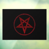 Red Devil Pentagram Fensteraufkleber (Blatt 3)