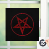 Red Devil Pentagram Fensteraufkleber (Zuhause)