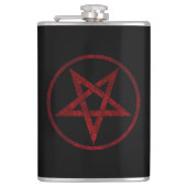 Red Devil Pentagram Flachmann (Vorderseite)