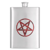 Red Devil Pentagram Flachmann (Vorderseite)