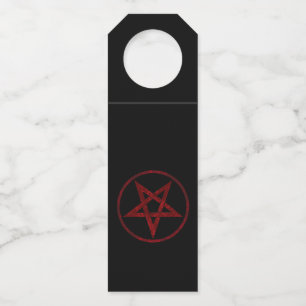 Red Devil Pentagram Flaschenanhänger