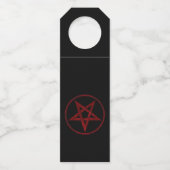 Red Devil Pentagram Flaschenanhänger (Rückseite)