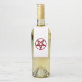 Red Devil Pentagram Flaschenanhänger (Auf Flasche)