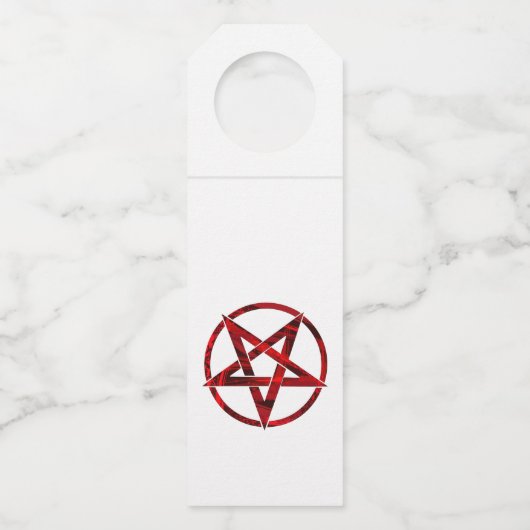 Red Devil Pentagram Flaschenanhänger (Vorderseite)