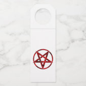 Red Devil Pentagram Flaschenanhänger (Rückseite)