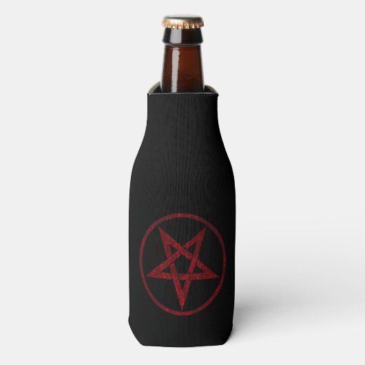 Red Devil Pentagram Flaschenkühler (Flaschenvorderseite)