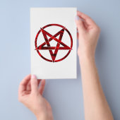 Red Devil Pentagram Flyer (Handgriff)