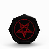 Red Devil Pentagram Fotoblock (Vorderseite)
