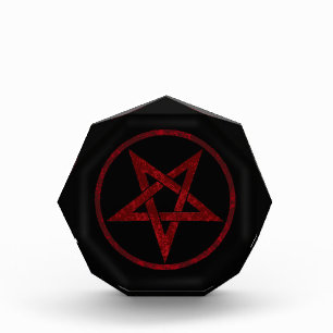 Red Devil Pentagram Fotoblock