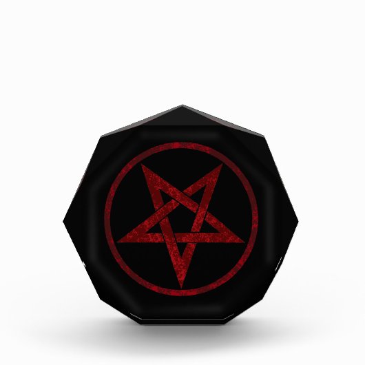 Red Devil Pentagram Fotoblock (Vorderseite)