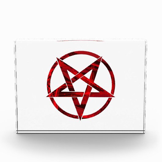Red Devil Pentagram Fotoblock (Vorderseite)