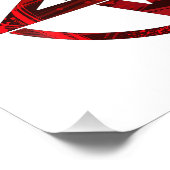 Red Devil Pentagram Fotodruck (Ecke)