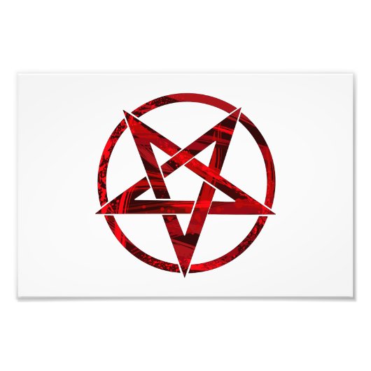 Red Devil Pentagram Fotodruck (Vorne)