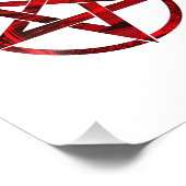 Red Devil Pentagram Fotodruck (Ecke)