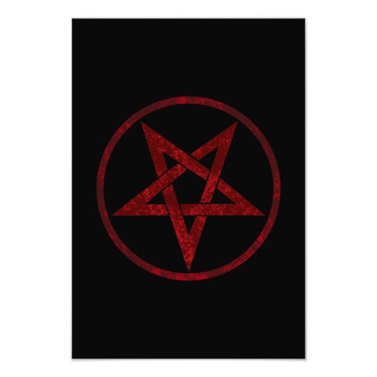 Red Devil Pentagram Fotodruck (Vorne)