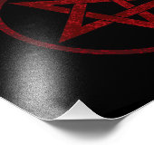 Red Devil Pentagram Fotodruck (Ecke)