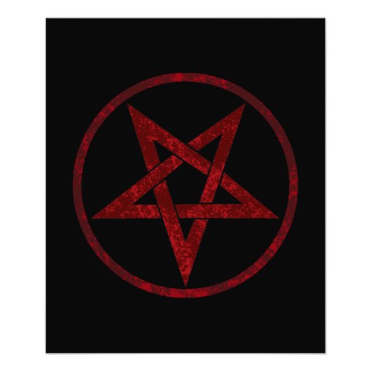 Red Devil Pentagram Fotodruck (Vorne)