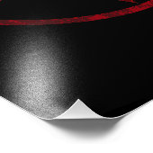Red Devil Pentagram Fotodruck (Ecke)