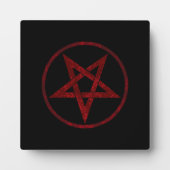 Red Devil Pentagram Fotoplatte (Vorderseite)