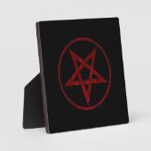 Red Devil Pentagram Fotoplatte (Vorderseite)