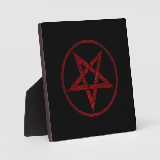Red Devil Pentagram Fotoplatte (Vorderseite)