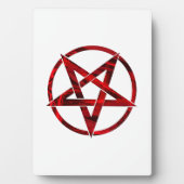 Red Devil Pentagram Fotoplatte (Vorderseite)