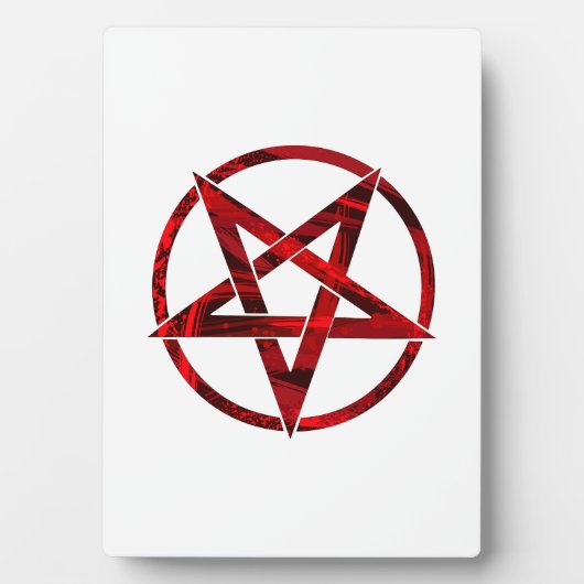 Red Devil Pentagram Fotoplatte (Vorderseite)