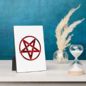 Red Devil Pentagram Fotoplatte (Seite)