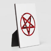 Red Devil Pentagram Fotoplatte (Seite)