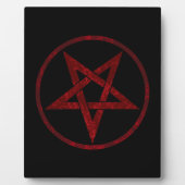 Red Devil Pentagram Fotoplatte (Vorderseite)