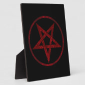 Red Devil Pentagram Fotoplatte (Seite)