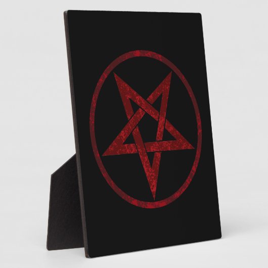 Red Devil Pentagram Fotoplatte (Seite)