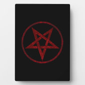 Red Devil Pentagram Fotoplatte (Vorderseite)