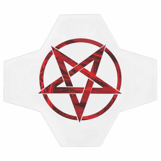 Red Devil Pentagram Fußball (Flach)