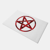 Red Devil Pentagram Fußmatte (Schrägansicht)