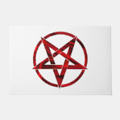 Red Devil Pentagram Fußmatte (Vorderseite)