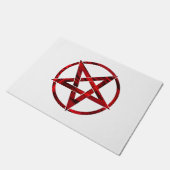Red Devil Pentagram Fußmatte (Schrägansicht)