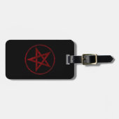 Red Devil Pentagram Gepäckanhänger (Vorderseite horizontal)