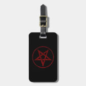 Red Devil Pentagram Gepäckanhänger (Vorderseite vertikal)